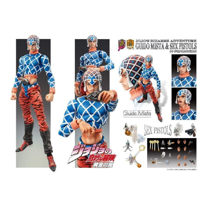 Medicos JoJo's Bizarre Adventure: Part 5--Golden Wind: Guido Mista & Sex Pistols Super Action Statue Figure - Just $129.99! Shop now at Retro Gaming of Denver