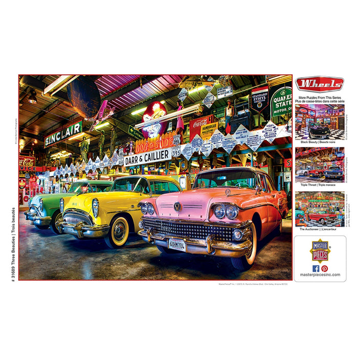 Wheels - Three Beauties 750 Piece Jigsaw Puzzle - Just $14.99! Shop now at Retro Gaming of Denver