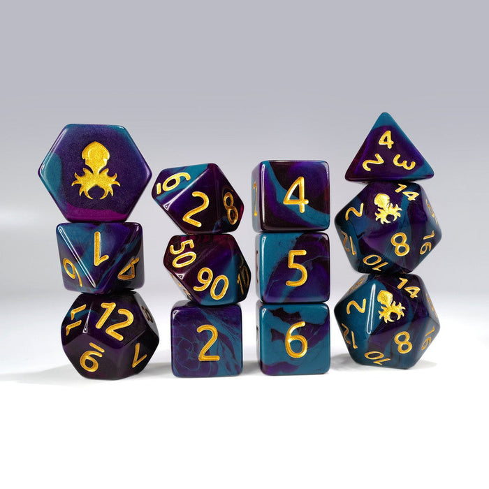 Kraken Dice 12pc Gummi Polyhedral Dice Set - for just $11.99! 