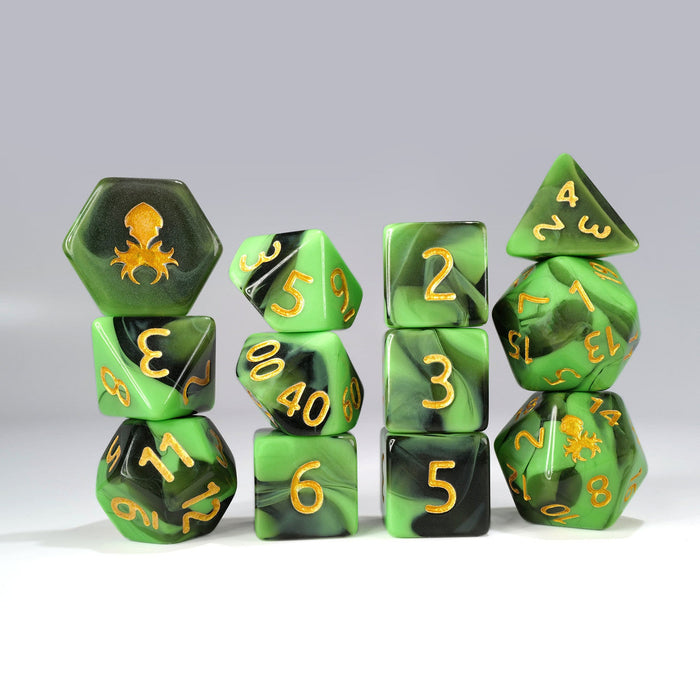 Kraken Dice 12pc Gummi Polyhedral Dice Set - for just $11.99! 