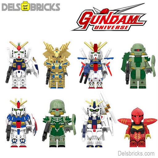 Gundam Anime Series Mech Suits set of 8 Lego Minifigures Custom Toys - Just $28! Shop now at Retro Gaming of Denver