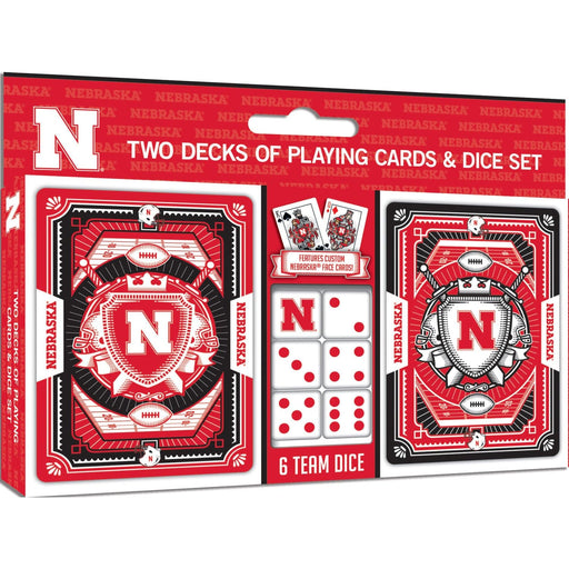 Nebraska Cornhuskers - 2-Pack Playing Cards & Dice Set - for just $19.99! 
