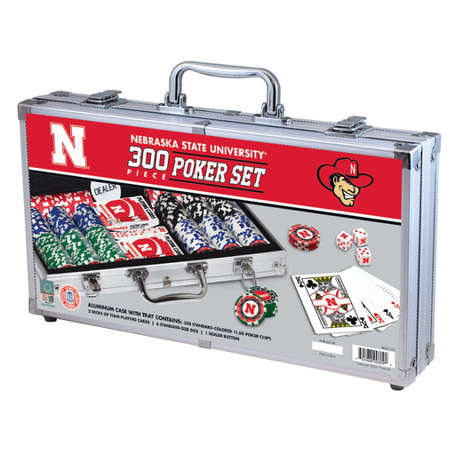Nebraska Cornhuskers 300 Piece Poker Set - Premium Poker Chips & Sets - Just $124.99! Shop now at Retro Gaming of Denver
