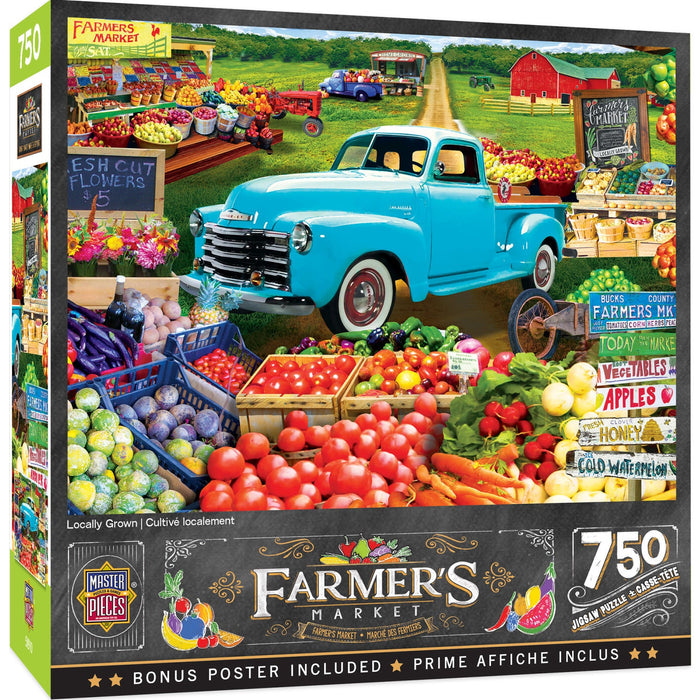 Farmer's Market - Locally Grown 750 Piece Jigsaw Puzzle - Just $14.99! Shop now at Retro Gaming of Denver