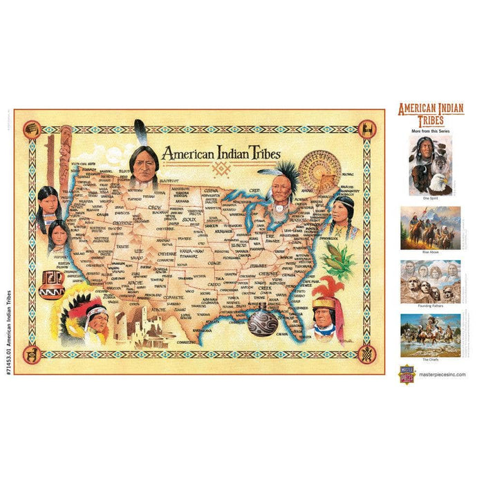American Indian Tribes 500 Piece Jigsaw Puzzle - for just $14.99! 