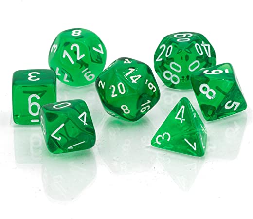 Chessex: Polyhedral Translucent Dice sets - 10mm - for just $5.98! 