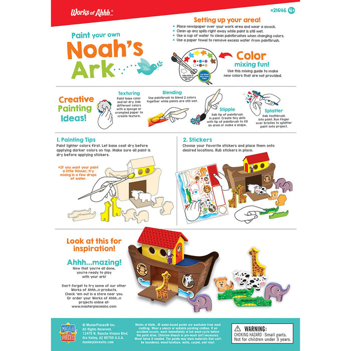 Noah's Ark Wood Craft & Paint Kit - Just $19.99! Shop now at Retro Gaming of Denver