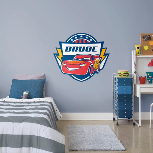 Cars 3: Personalized Name - Officially Licensed Disney/PIXAR Removable Wall Graphic - Premium Premask - Just $99.99! Shop now at Retro Gaming of Denver