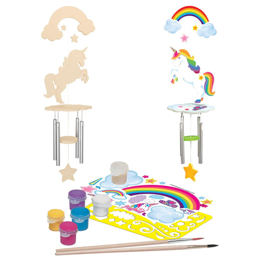 Unicorn Wind Chime Wood Craft & Paint Kit - Just $16.99! Shop now at Retro Gaming of Denver