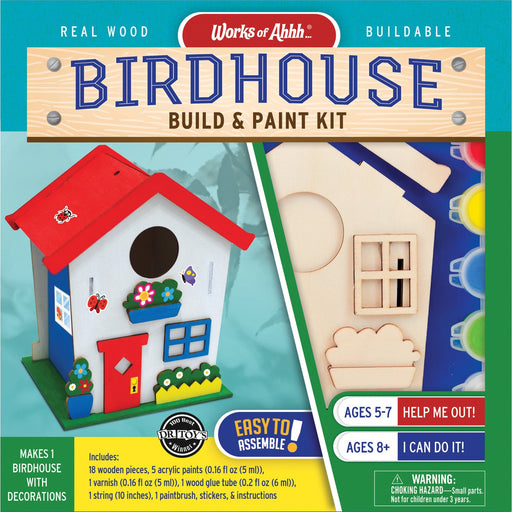 Birdhouse Buildable Wood Craft & Paint Kit - Just $16.99! Shop now at Retro Gaming of Denver