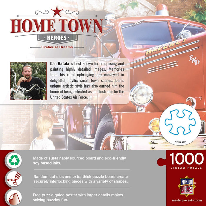 Hometown Heroes - Firehouse Dreams 1000 Piece Jigsaw Puzzle - for just $16.99! 