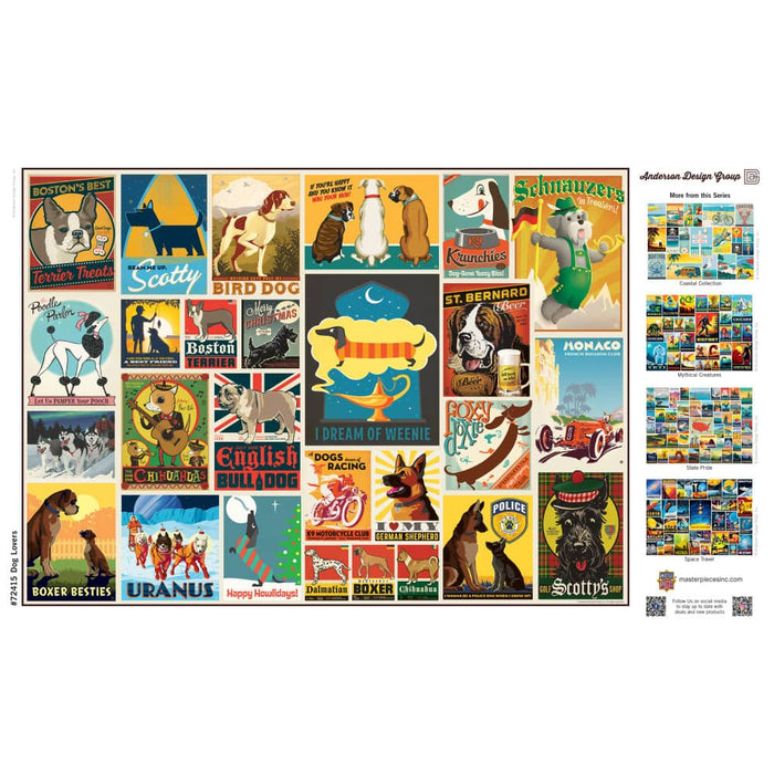 Vintage Posters - Dog Lovers 1000 Piece Jigsaw Puzzle - for just $16.99! 