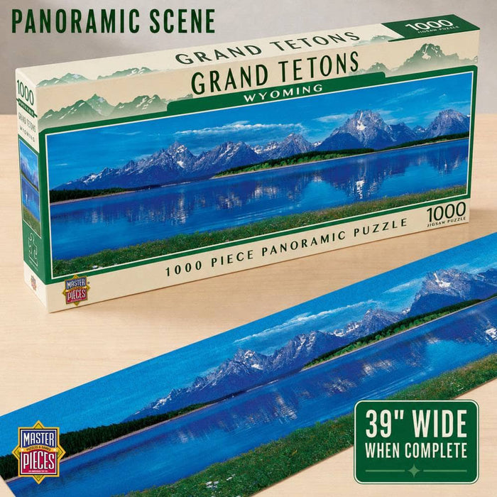 Grand Tetons, Wyoming 1000 Piece Panoramic Jigsaw Puzzle - for just $19.99! 