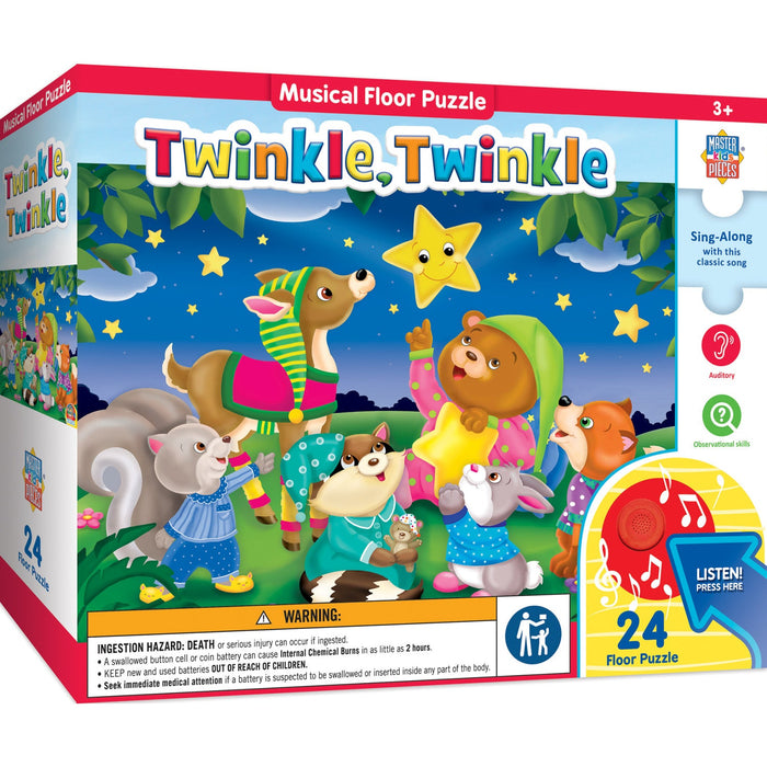 Twinkle, Twinkle - 24 Piece Musical Floor Jigsaw Puzzle - Just $16.99! Shop now at Retro Gaming of Denver