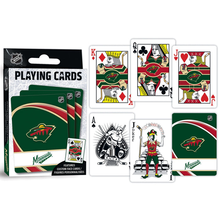 Minnesota Wild Playing Cards - 54 Card Deck - Just $6.99! Shop now at Retro Gaming of Denver