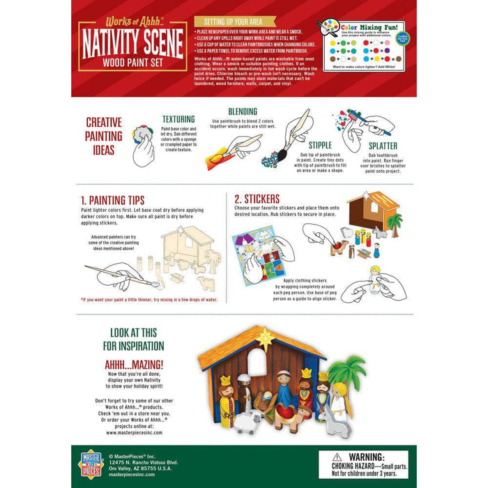 Nativity Scene Wood Craft & Paint Kit - for just $24.99! 