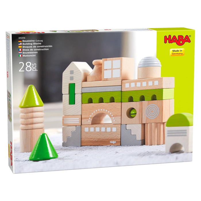 Coburg 28 Piece Wooden Building Blocks - Premium Architectural Blocks - Just $49.99! Shop now at Retro Gaming of Denver