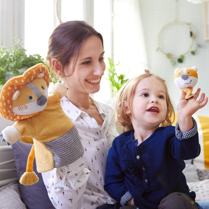 Glove Puppet Lion With Baby Cub Finger Puppet - Just $19.99! Shop now at Retro Gaming of Denver