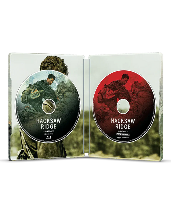 Hacksaw Ridge - Limited Edition Steelbook (4K Ultra HD + Blu-ray + Digital) - for just $34.99! 