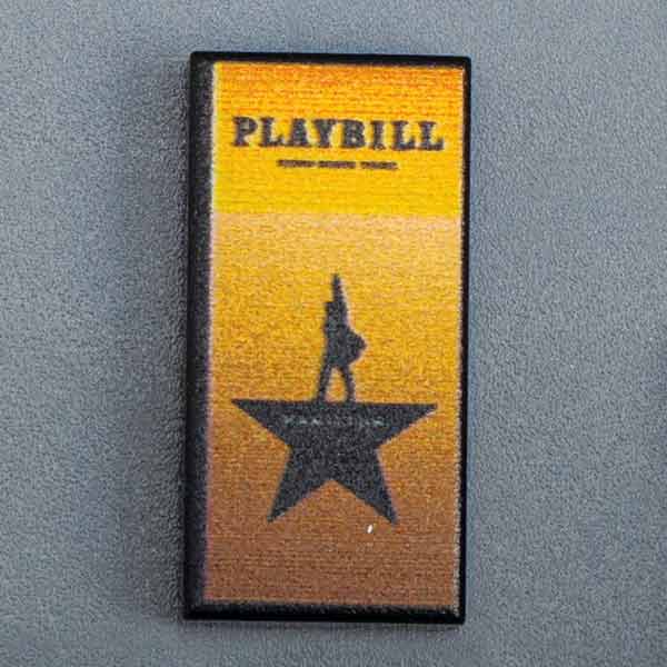 Hamilton NY Broadway Playbill 1x2 Tile (LEGO) - Premium Custom Printed - Just $1.50! Shop now at Retro Gaming of Denver