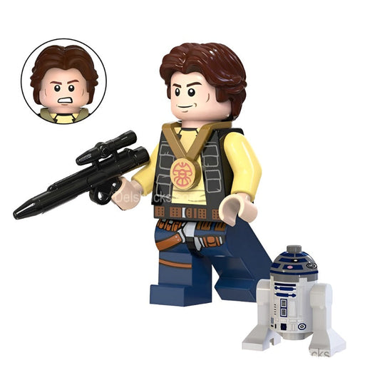 Han Solo with R2D2 - from A New Hope| Lego Star wars Minifigures - Premium Lego Star Wars Minifigures - Just $4.50! Shop now at Retro Gaming of Denver