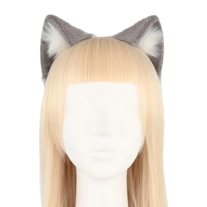 Handmade Cat Faux Fur Ears Headband - Fluffy Plush Animal Hair Hoop - for just $18.99! 