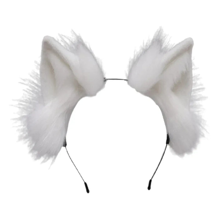 Handmade Cat Faux Fur Ears Headband - Fluffy Plush Animal Hair Hoop - for just $18.99! 