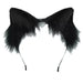 Handmade Cat Faux Fur Ears Headband - Fluffy Plush Animal Hair Hoop - for just $18.99! 