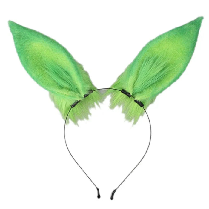 Handmade Cat Faux Fur Ears Headband - Fluffy Plush Animal Hair Hoop - for just $18.99! 