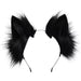 Handmade Cat Faux Fur Ears Headband - Fluffy Plush Animal Hair Hoop - for just $18.99! 