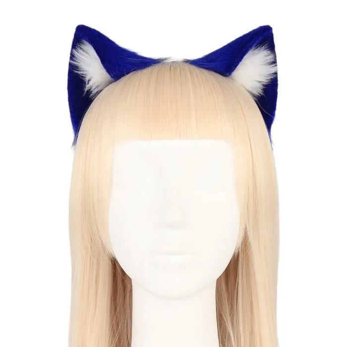 Handmade Cat Faux Fur Ears Headband - Fluffy Plush Animal Hair Hoop - for just $18.99! 