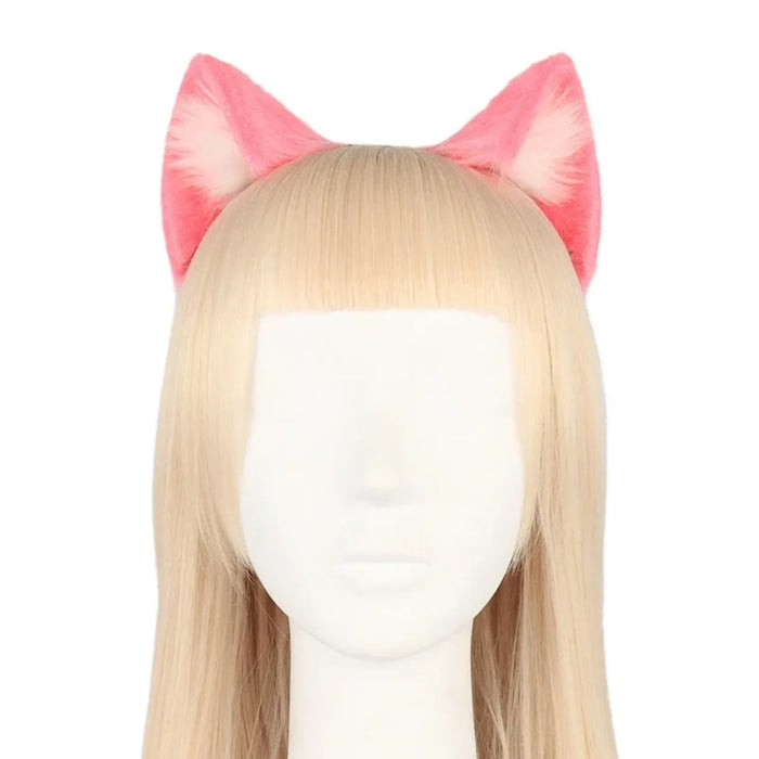 Handmade Cat Faux Fur Ears Headband - Fluffy Plush Animal Hair Hoop - for just $18.99! 