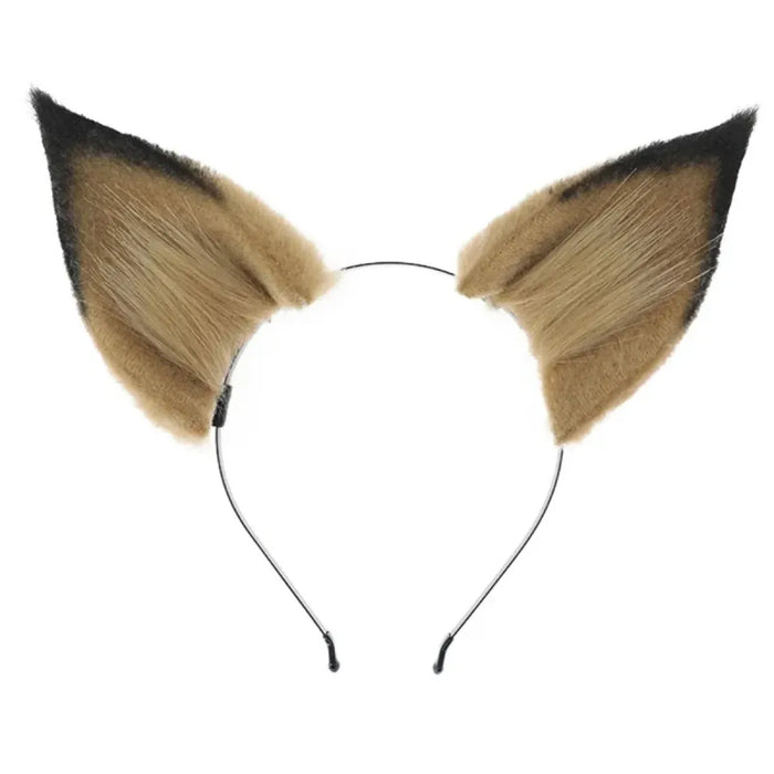 Handmade Cat Faux Fur Ears Headband - Fluffy Plush Animal Hair Hoop - for just $18.99! 