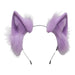 Handmade Cat Faux Fur Ears Headband - Fluffy Plush Animal Hair Hoop - for just $18.99! 