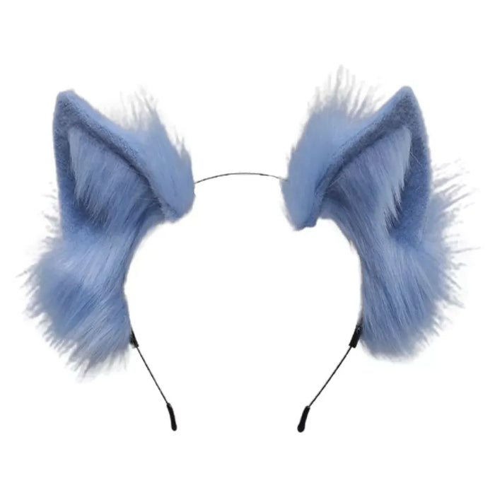 Handmade Cat Faux Fur Ears Headband - Fluffy Plush Animal Hair Hoop - for just $18.99! 