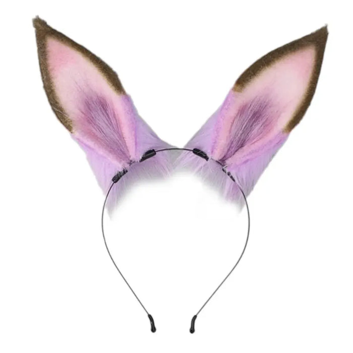 Handmade Cat Faux Fur Ears Headband - Fluffy Plush Animal Hair Hoop - for just $18.99! 