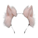 Handmade Cat Faux Fur Ears Headband - Fluffy Plush Animal Hair Hoop - for just $18.99! 