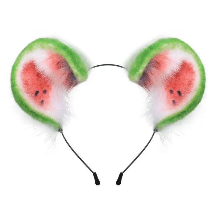 Handmade Cat Faux Fur Ears Headband - Fluffy Plush Animal Hair Hoop - for just $18.99! 