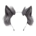 Handmade Cat Faux Fur Ears Headband - Fluffy Plush Animal Hair Hoop - for just $18.99! 