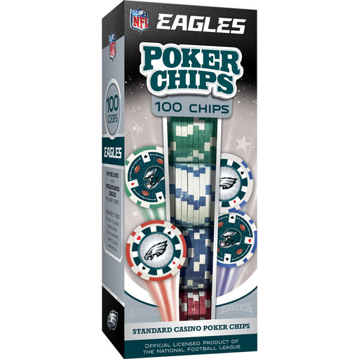Philadelphia Eagles 100 Piece Poker Chips - for just $29.99! 