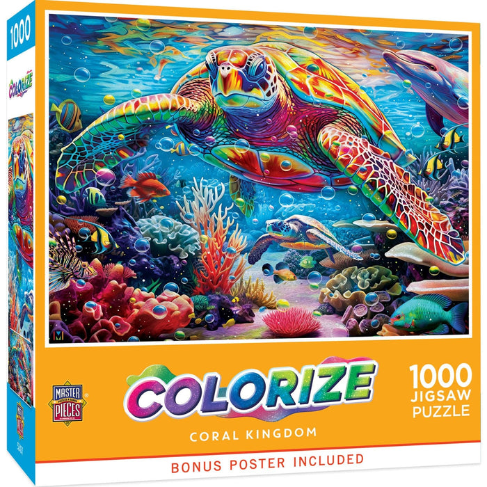 Colorize - Coral Kingdom 1000 Piece Jigsaw Puzzle - for just $16.99! 