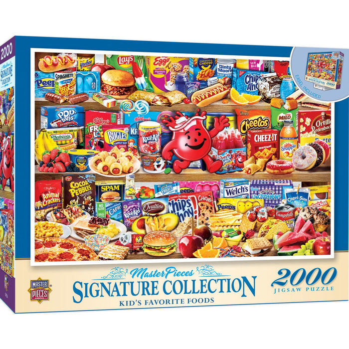 Signature Collection - Kids' Favorite Foods 2000 Piece Jigsaw Puzzle - Just $24.99! Shop now at Retro Gaming of Denver