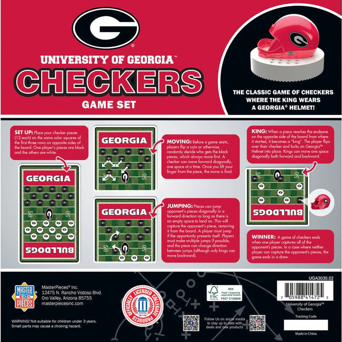 Georgia Bulldogs Checkers Board Game - for just $19.99! 