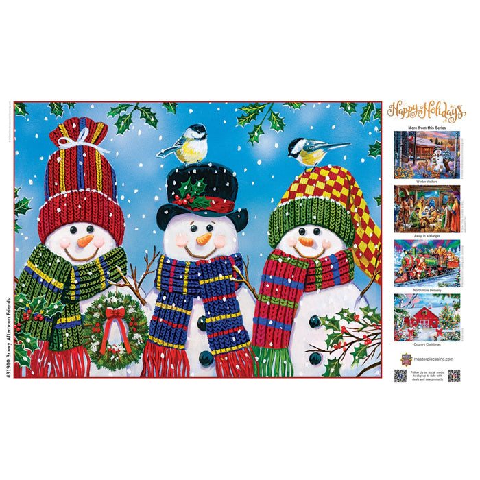 Happy Holidays - Snowy Afternoon Friends 300 Piece EZ Grip Jigsaw Puzzle - Just $14.99! Shop now at Retro Gaming of Denver