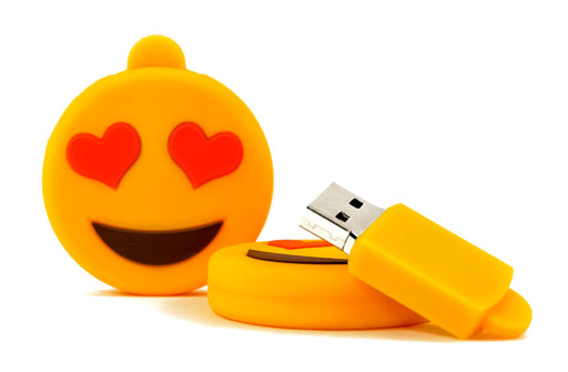 Heart Eyes Emoji USB Flash Drive - USB 3.1 - for just $8.49! 