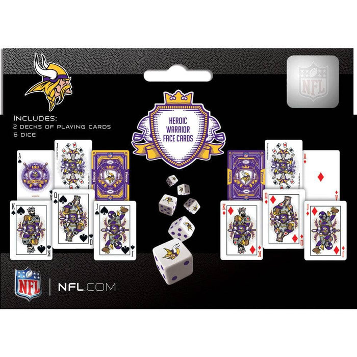 Minnesota Vikings - 2-Pack Playing Cards & Dice Set - for just $19.99! 