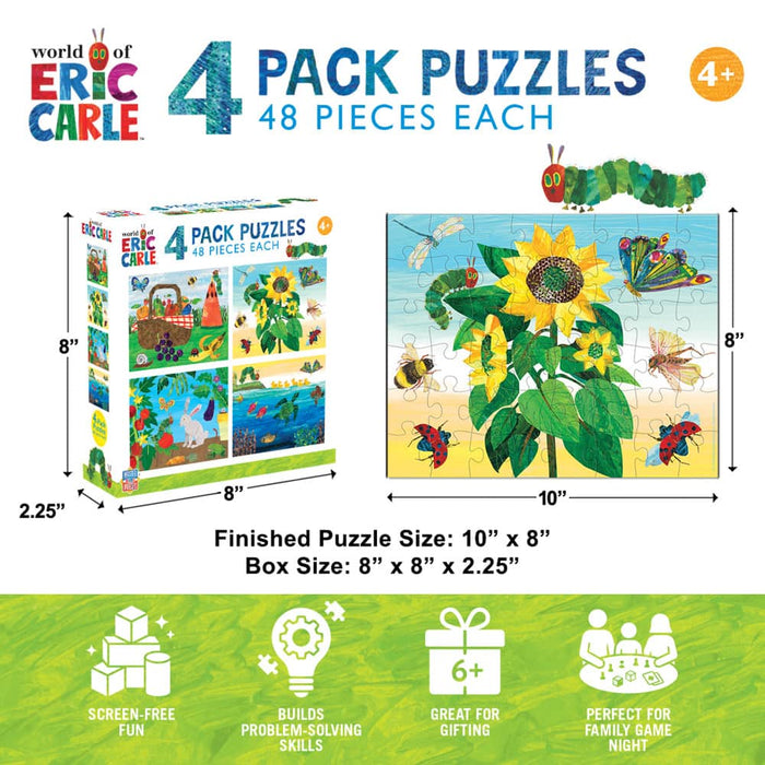 World of Eric Carle 48 Piece Jigsaw Puzzles 4-Pack - for just $14.99! 