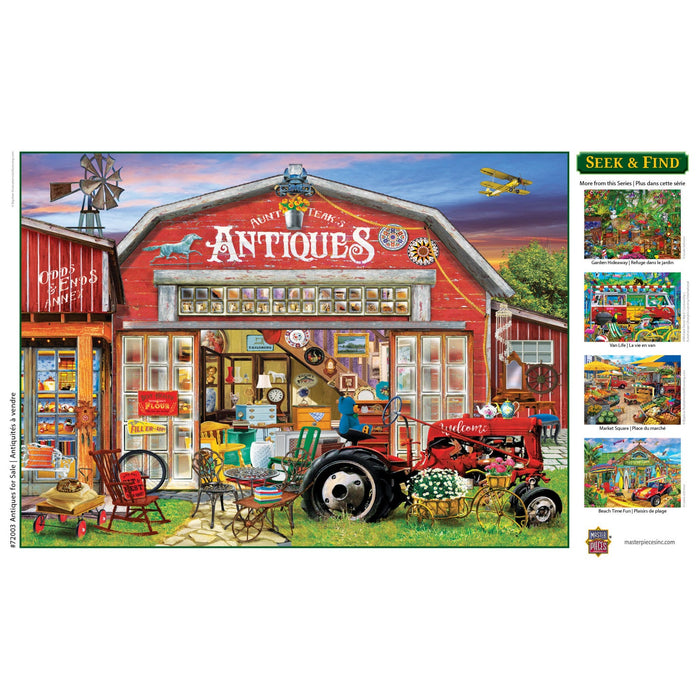 Seek & Find - Antiques for Sale 1000 Piece Jigsaw Puzzle - Just $16.99! Shop now at Retro Gaming of Denver