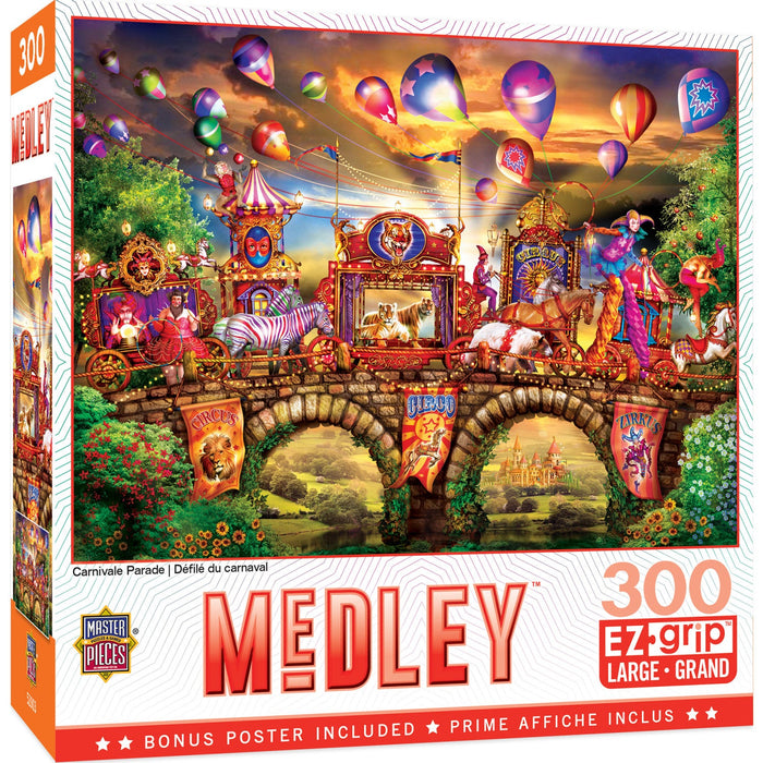 Medley - Carnivale Parade 300 Piece EZ Grip Jigsaw Puzzle - Just $14.99! Shop now at Retro Gaming of Denver