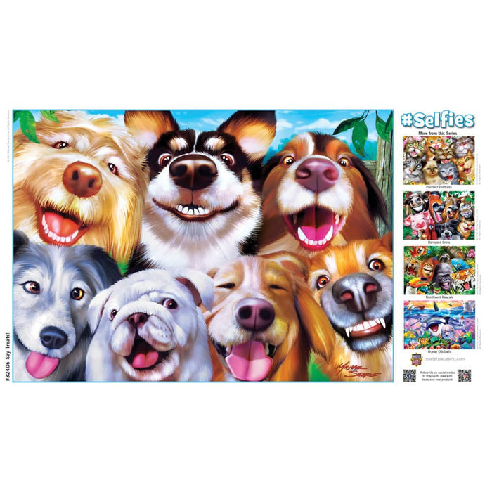 Selfies - Say Treats! 500 Piece Jigsaw Puzzle - for just $14.99! 